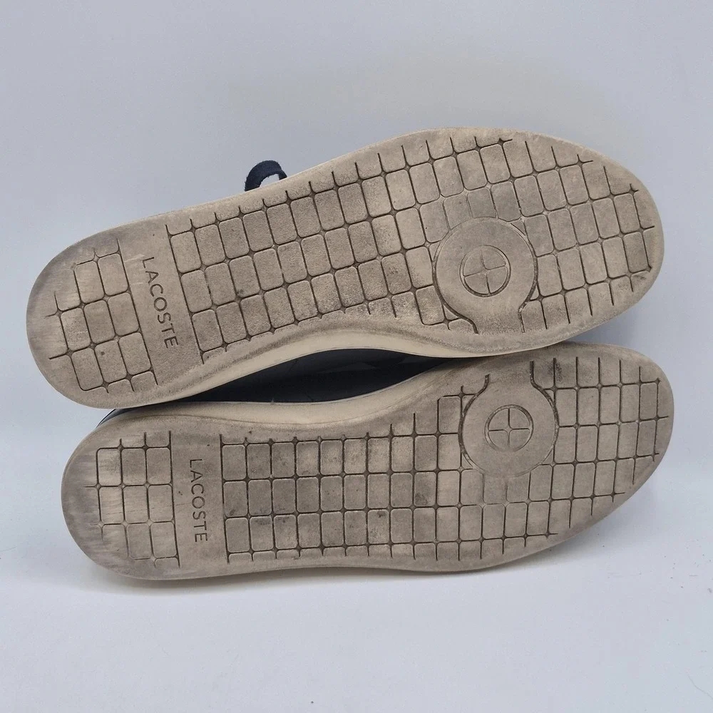 Lacoste‎ Shoes Mens Size 10 Navy Carnaby Evo BL 1 Leather Sneakers 733SPM1002003